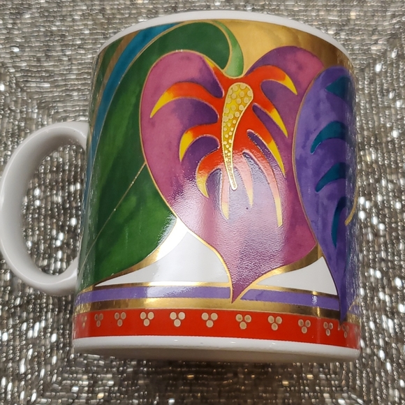 SOLD!!! LAUREL BURCH Coffee Mug "Anthuriums" - Picture 4 of 6